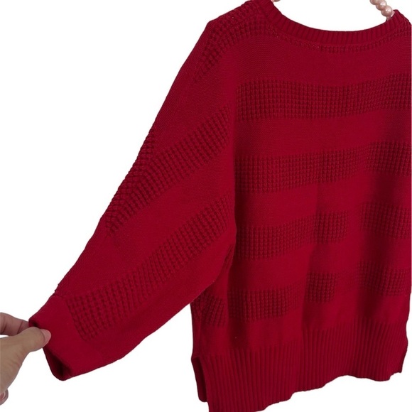 Liz Claiborne Red Sweater, Size Petite Small - Picture 4 of 5